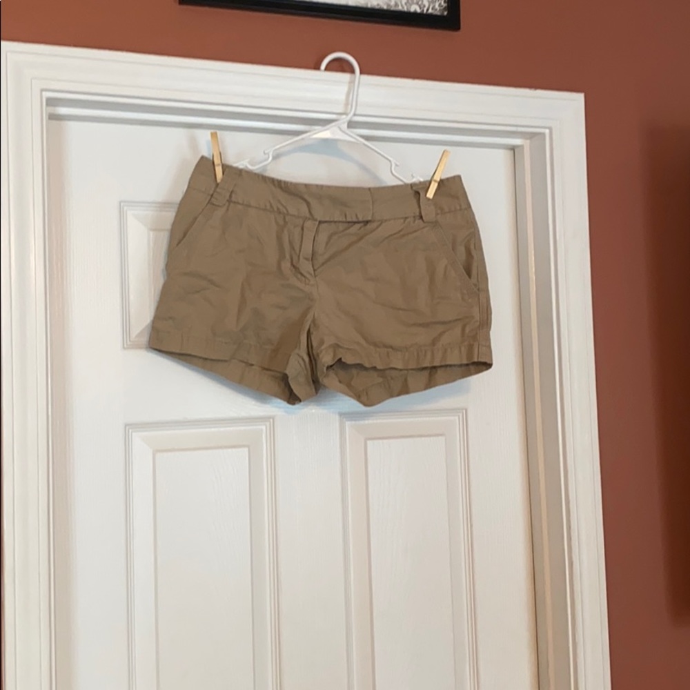 Jcrew khaki shorts for women